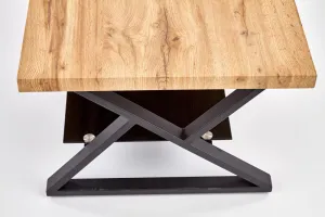 HALMAR Konferenčný stôl Nero dub/čierna