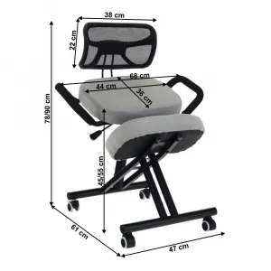 Ergonomická kľakačka RUFUS Tempo Kondela Zelená