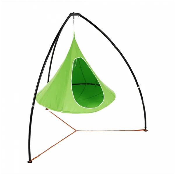 Závesné kreslo KLORIN NEW TYP 2 BIG SIZE CACOON HAMMOCK Tempo Kondela Zelená