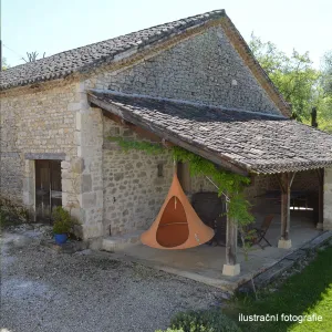 Závesné kreslo KLORIN NEW TYP 2 BIG SIZE CACOON HAMMOCK Tempo Kondela Zelená