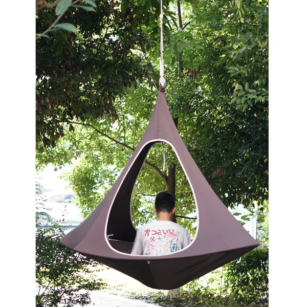 Závesné kreslo KLORIN NEW TYP 2 BIG SIZE CACOON HAMMOCK Tempo Kondela Zelená