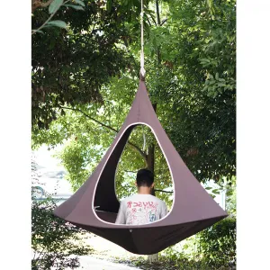 Závesné kreslo KLORIN NEW TYP 2 BIG SIZE CACOON HAMMOCK Tempo Kondela Zelená