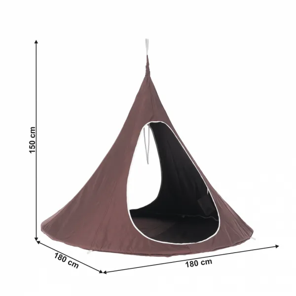 Závesné kreslo KLORIN NEW TYP 2 BIG SIZE CACOON HAMMOCK Tempo Kondela Zelená