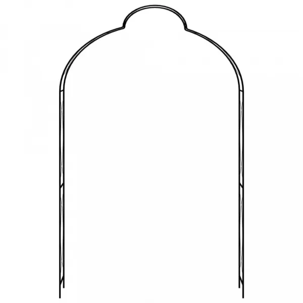 vidaXL Záhradná pergola čierna 150x34x240 cm železná