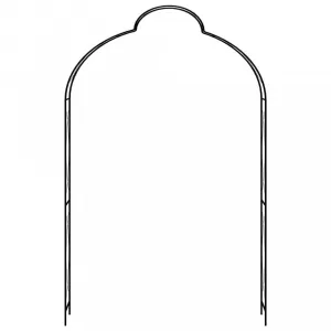 vidaXL Záhradná pergola čierna 150x34x240 cm železná