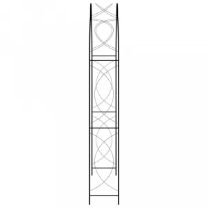 vidaXL Záhradná pergola čierna 150x34x240 cm železná