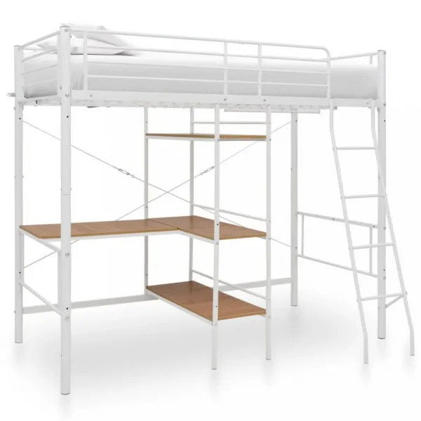 Viacúčelová posteľ 90x200 cm kov Dekorhome Černá