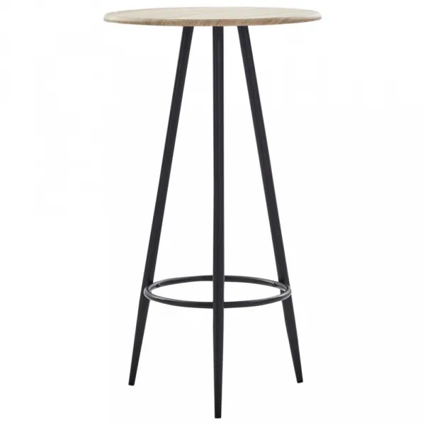 Barový stôl Ø 60cm Dekorhome Černá