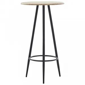 Barový stôl Ø 60cm Dekorhome Černá