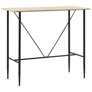 Barový stôl 120x60 cm Dekorhome Černá