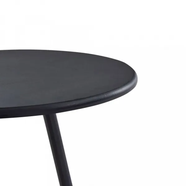 Barový stôl Ø 60cm Dekorhome Černá