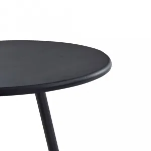 Barový stôl Ø 60cm Dekorhome Černá