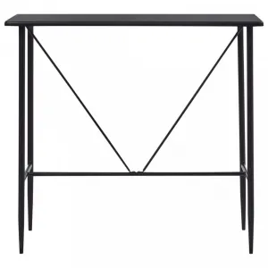 Barový stôl 120x60 cm Dekorhome Černá