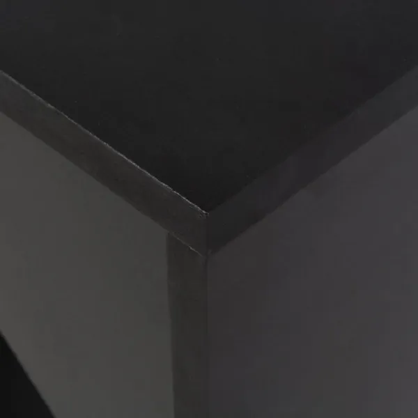 Barový stôl s regálom Dekorhome Černá