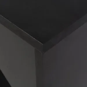 Barový stôl s regálom Dekorhome Černá