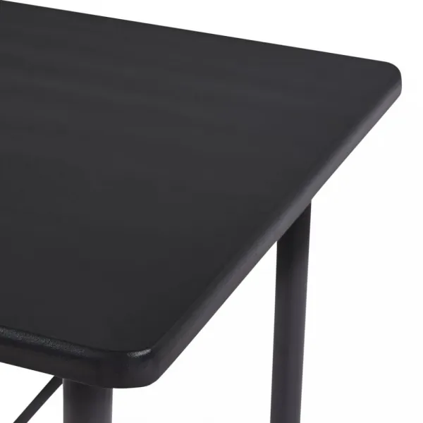 Barový stôl 120x60 cm Dekorhome Černá
