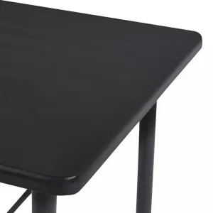 Barový stôl 120x60 cm Dekorhome Černá