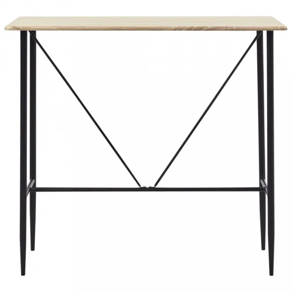Barový stôl 120x60 cm Dekorhome Černá