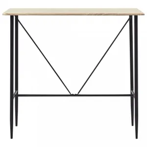 Barový stôl 120x60 cm Dekorhome Černá
