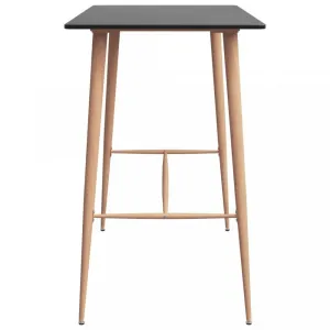 Barový stôl MDF / kov Dekorhome Černá