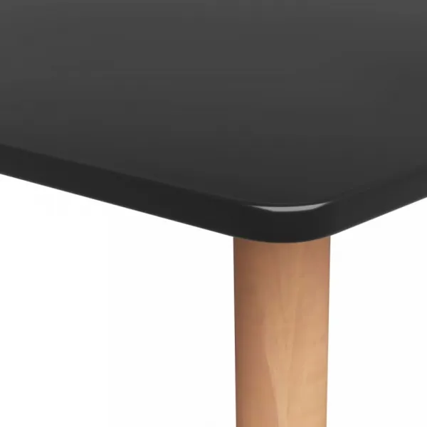 Barový stôl MDF / kov Dekorhome Černá