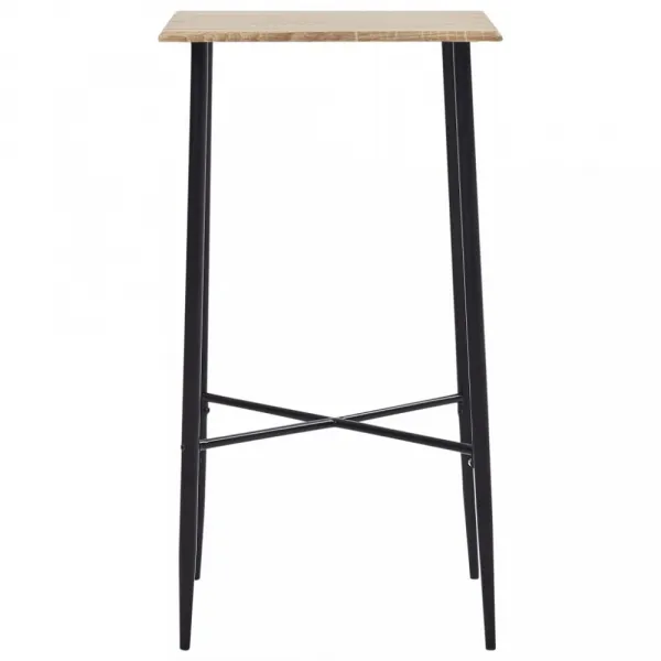 Barový stôl 60x60cm Dekorhome Černá