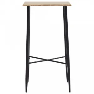Barový stôl 60x60cm Dekorhome Černá