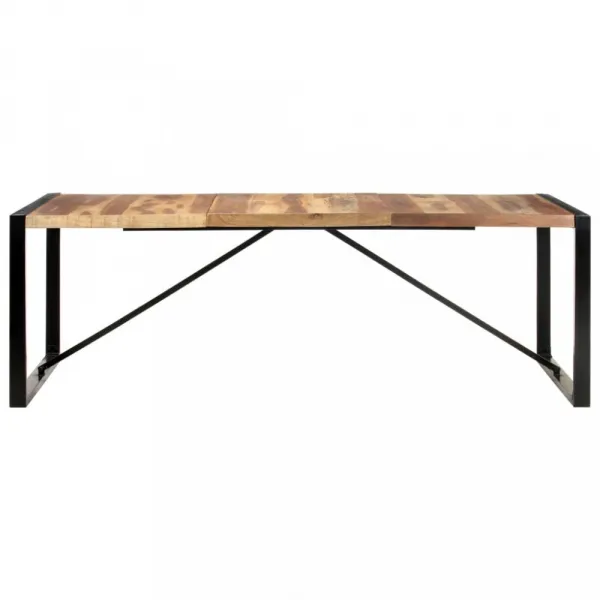 Jedálenský stôl masívne drevo / kov Dekorhome 180x90x75 cm