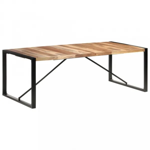 Jedálenský stôl masívne drevo / kov Dekorhome 180x90x75 cm