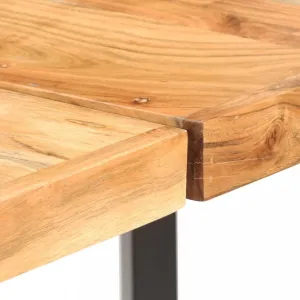 Barový stôl masívne drevo / oceľ Dekorhome Recyklované drevo