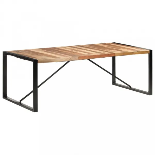 Jedálenský stôl masívne drevo / kov Dekorhome 180x90x75 cm