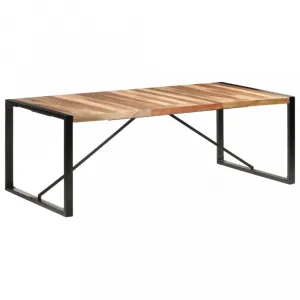 Jedálenský stôl masívne drevo / kov Dekorhome 180x90x75 cm