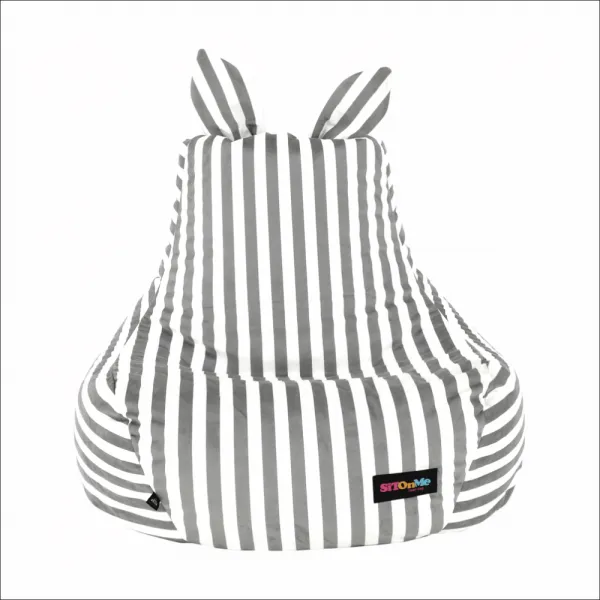 Sedací vak LAPIN Tempo Kondela Bílá / šedá
