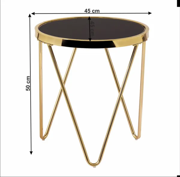 Odkladací stolík VALERO Tempo Kondela Rosegold