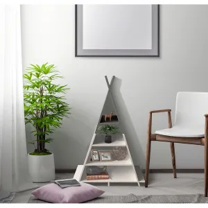 Detský regál BARNIE v tvare pyramídy Tempo Kondela Biela