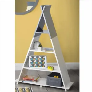Detský regál BARNIE v tvare pyramídy Tempo Kondela Biela