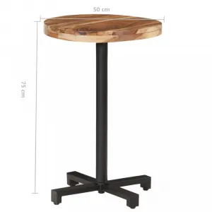 Bistro stôl okrúhly hnedá / čierna Dekorhome ø 80 cm