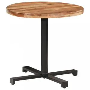 Bistro stôl okrúhly hnedá / čierna Dekorhome ø 80 cm