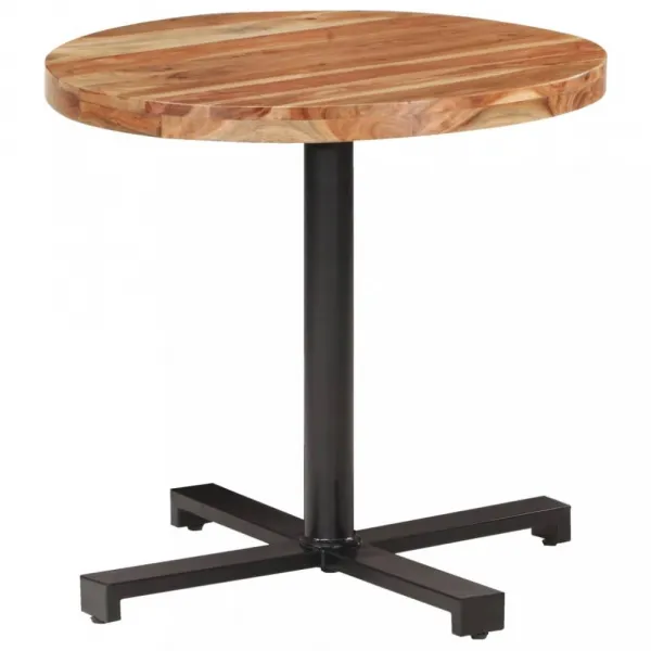 Bistro stôl okrúhly hnedá / čierna Dekorhome ø 80 cm