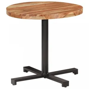 Bistro stôl okrúhly hnedá / čierna Dekorhome ø 80 cm