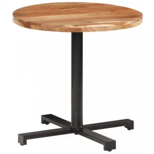 Bistro stôl okrúhly hnedá / čierna Dekorhome ø 80 cm