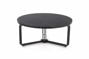 HALMAR Konferenčný stolík ANTICA 80 cm čierny
