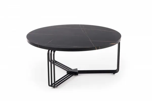HALMAR Konferenčný stolík ANTICA 80 cm čierny