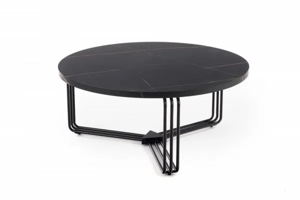 HALMAR Konferenčný stolík ANTICA 80 cm čierny