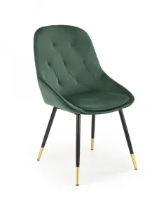 HALMAR Designová stolička Liza tmavozelená
