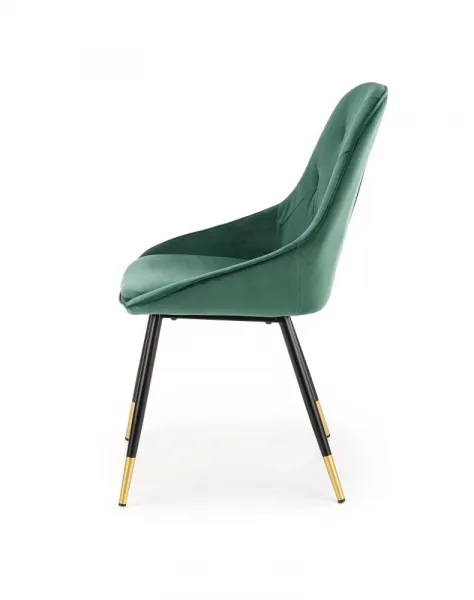 HALMAR Designová stolička Liza tmavozelená