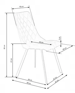 Jedálenské kreslo K450 Halmar
