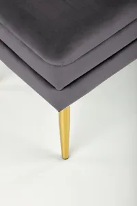 Lavica s úložným priestorom VELVA Halmar Sivá / čierna