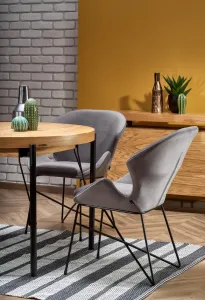 HALMAR Rozkladací jedálenský stôl Fero prírodný dub/čierny