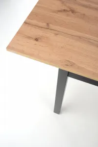 HALMAR Rozkladací jedálenský stôl Greg dub votan/čierna